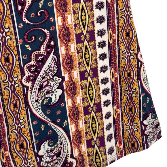 BEAR DANCE BOHO FLARE LEGGING PANT STRETCH HIPPIE GRANOLA COTTAGECORE M - Picture 2 of 5